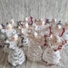 Ročno kvačkani angelčki – praznični okraski, ročno delo, več barv (9 cm)