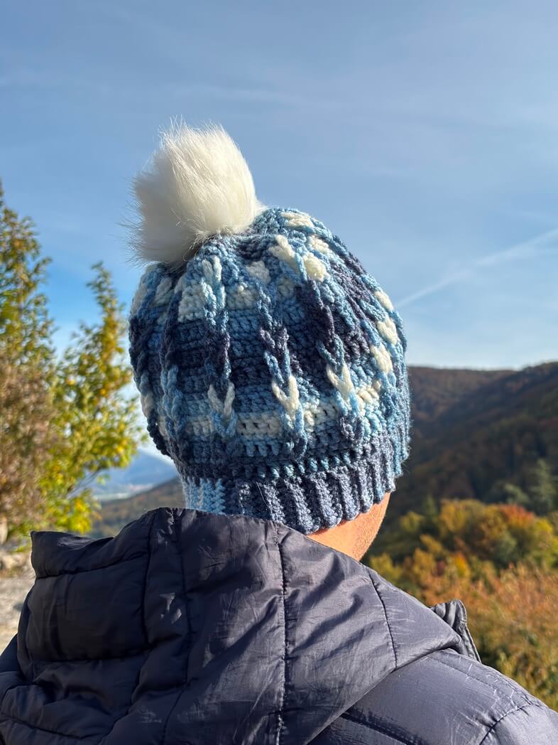 Kvačkane kape vzorec kite - slika 17