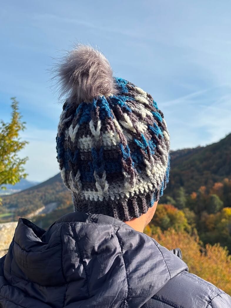 Kvačkane kape vzorec kite - slika 18
